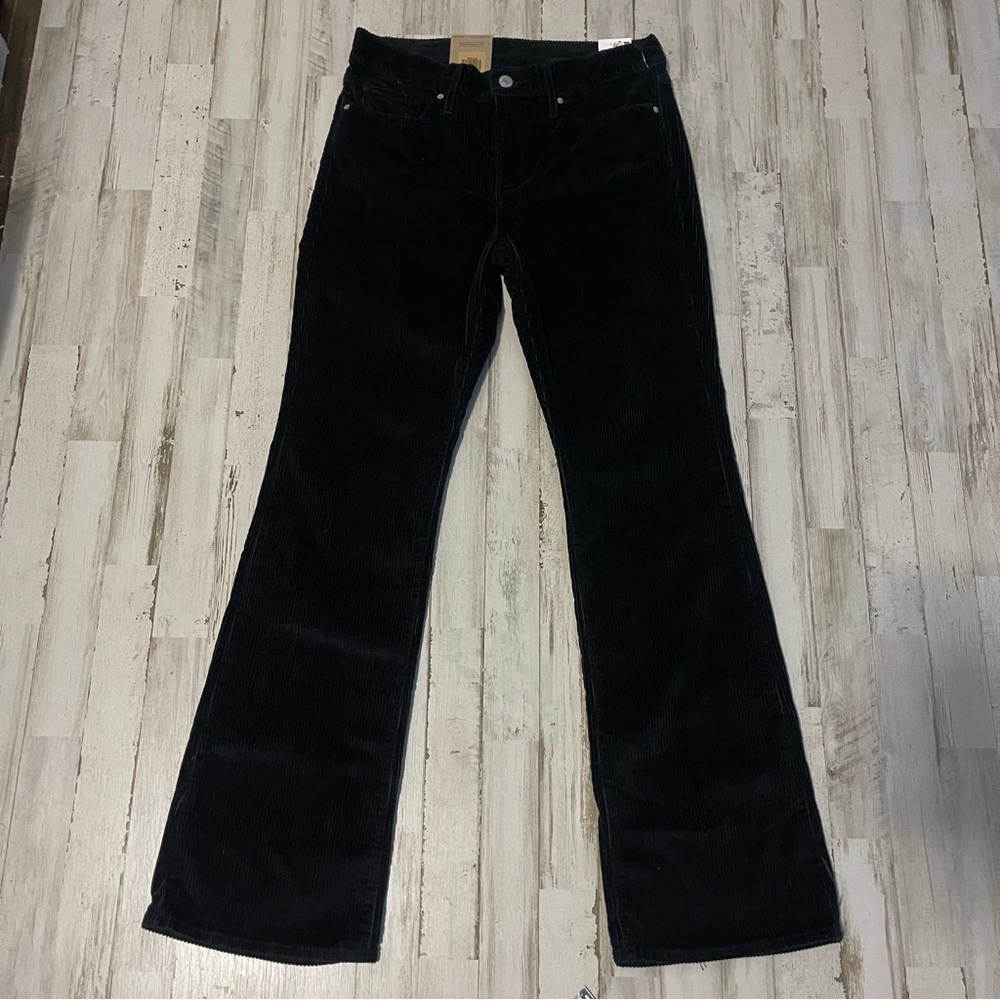 NWT CORDUROY Levi's Black Boot Cut Jeans for Women
